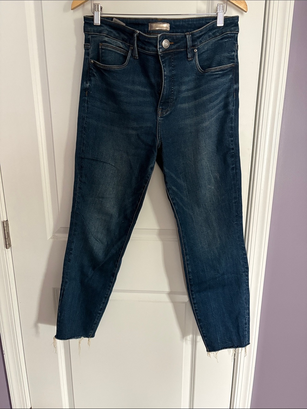 Kut from the Kloth Dark Indigo Cropped Ankle Jeans